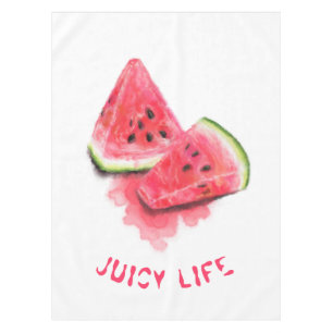 Sweet Watermelon Kitchen Tablecloth - Custom Text