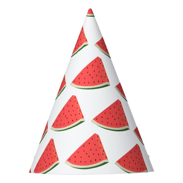Sweet Watermelon Paper Party Hat (Front)
