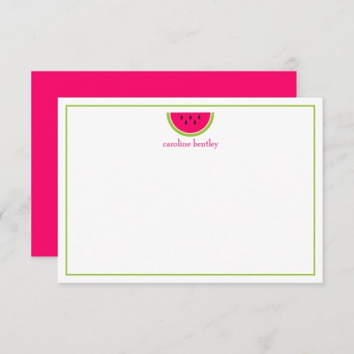 Sweet Watermelon Personalized Note Cards