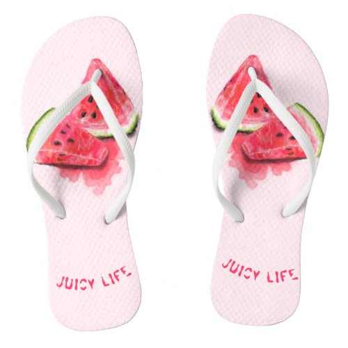 Sweet Watermelons Funny Flip Flops _ Custom Text