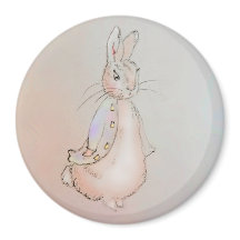 Sweet Wee Rabbit (in pastel) custom fridge magnet