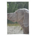 Sweet Weimaraner Dog Profile Towel