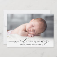 Sweet Welcome | Photo Birth Announcement