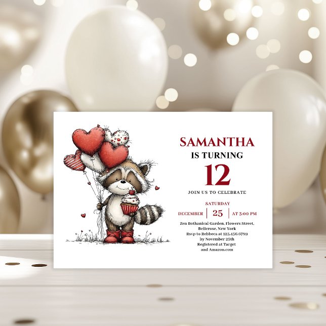 Sweet whimsical animals print kids birthday invite (Sweet whimsical animals print kids birthday invitation

)
