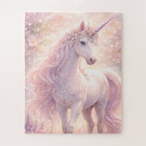 Sweet Whimsical pastel Unicorn Jigsaw Puzzle
