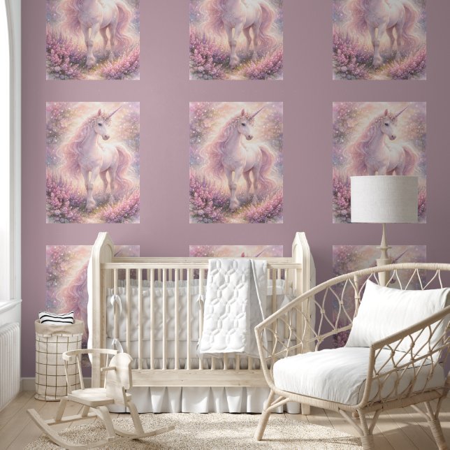 Sweet Whimsical pastel Unicorn Wallpaper (Kids)