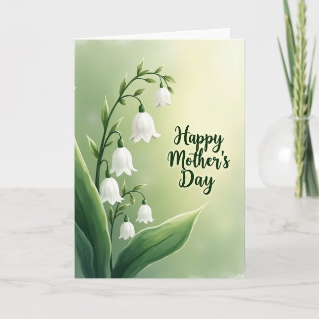 Sweet White Blossom Day Card (Front)