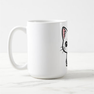 Sweet White Kitten Coffee Mug