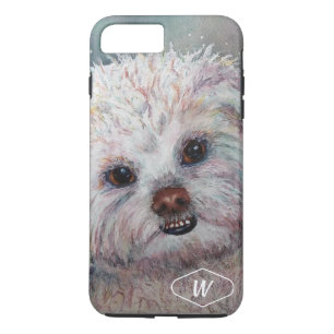 SWEET WHITE MALTESE YORKIE MIX iPhone 8 PLUS/7 PLUS CASE