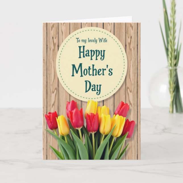 Sweet Wife Mothers Day Card (Front)