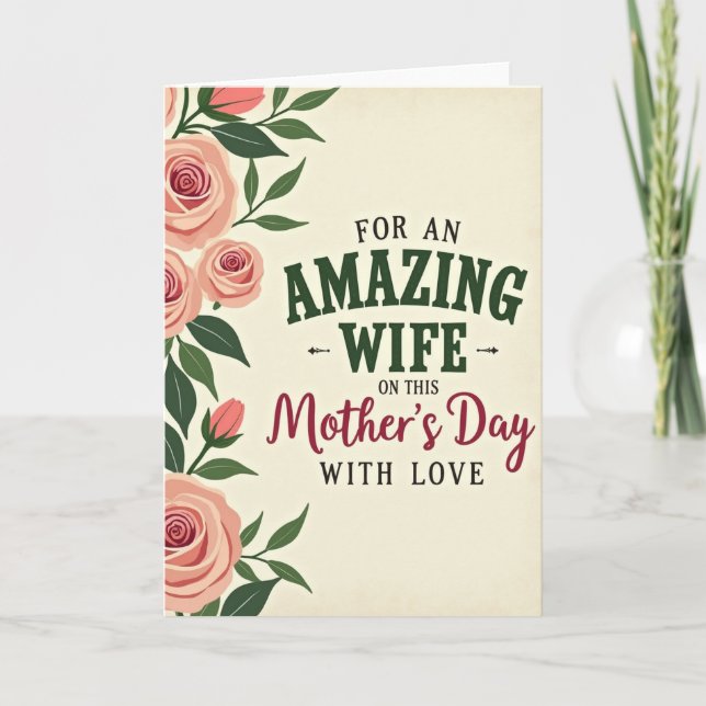 Sweet Wifes First Mothers Day Card (Front)