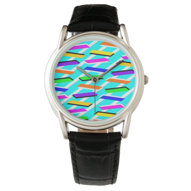 Sweet Wild Turqouise Pattern Watch (Front)
