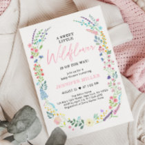 Sweet Wildflower Baby Shower Invitation