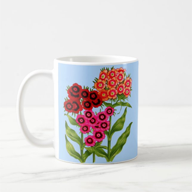 sweet william coffee mug (Left)