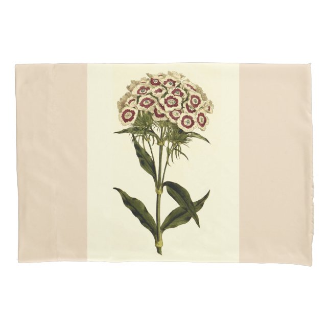 Sweet William Floral Art Set Pillowcases (Front-Left)