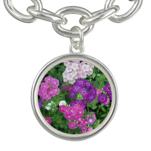 Sweet William Flowers Color Burst Bracelet