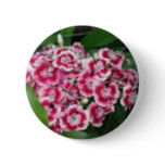 Sweet William Flowers Round Button