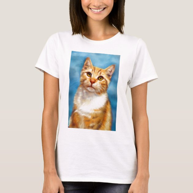 Sweet William - Orange Tabby Cat Art T 