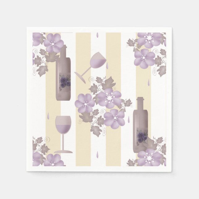Sweet wine, wine napkins (Front)