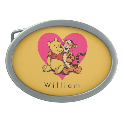 Sweet Winnie the Pooh &amp; Tigger Belt Buckle