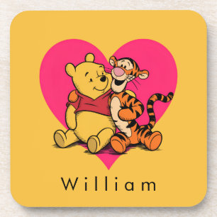 Sweet Winnie the Pooh & Tigger Beverage Coaster