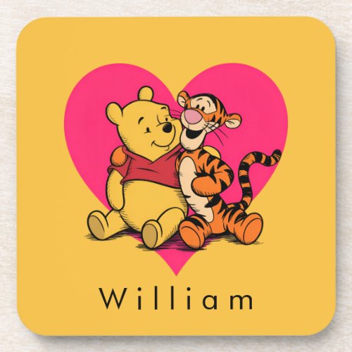 Sweet Winnie the Pooh & Tigger Beverage Coaster