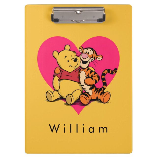 Sweet Winnie the Pooh & Tigger Clipboard (Front)