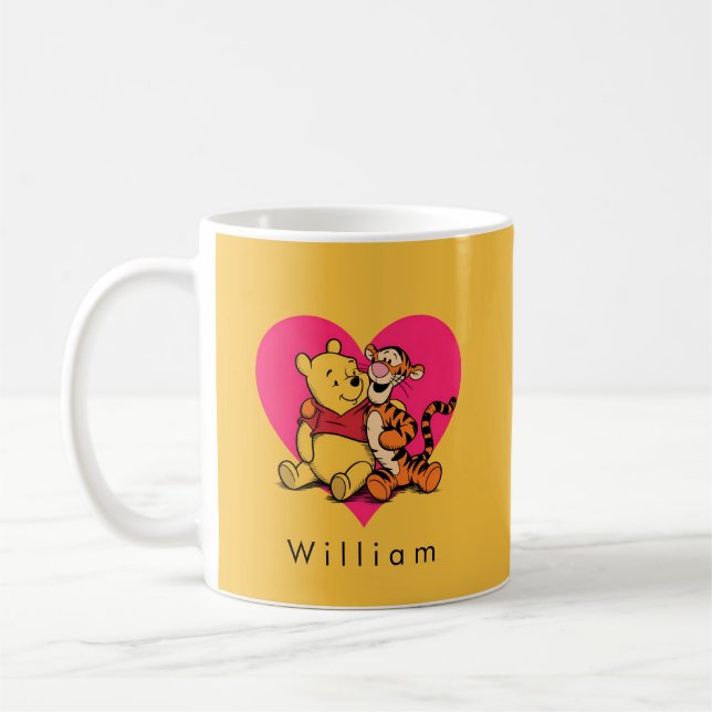Sweet Winnie the Pooh & Tigger Coffee Mug (Left)