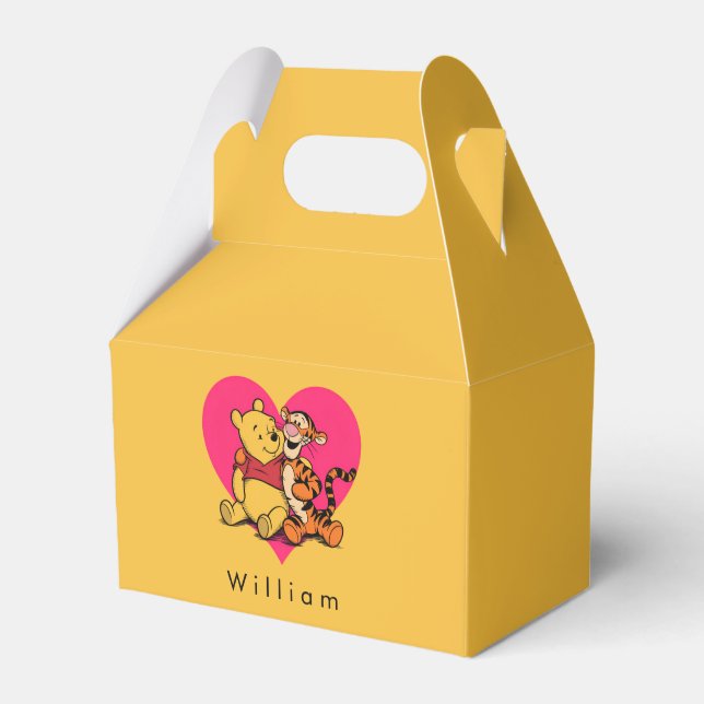Sweet Winnie the Pooh & Tigger Favor Boxes (Front Side)