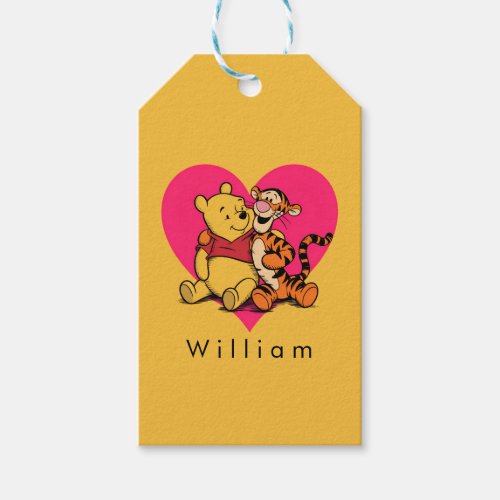 Sweet Winnie the Pooh & Tigger Gift Tags