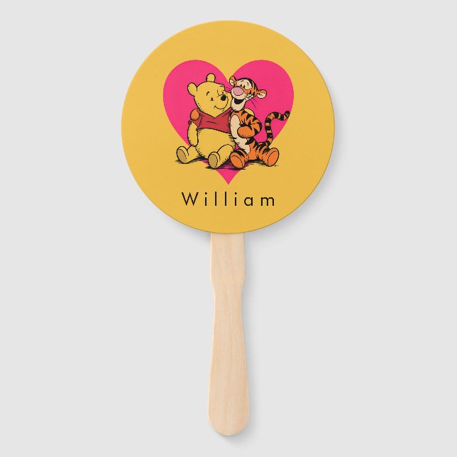 Sweet Winnie the Pooh & Tigger Hand Fan (Front)