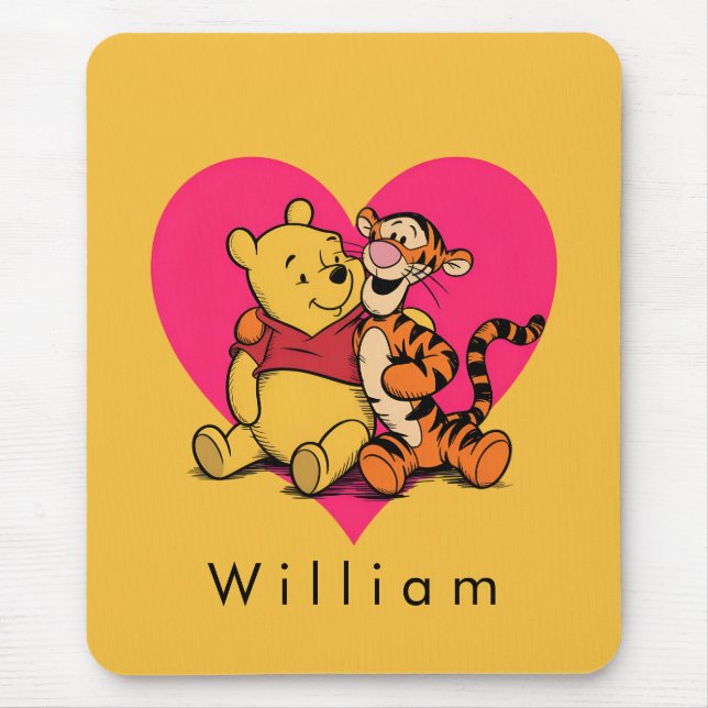 Sweet Winnie the Pooh & Tigger Mouse Pad (Front)