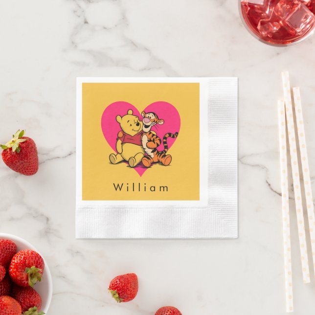 Sweet Winnie the Pooh & Tigger Napkins (Insitu)