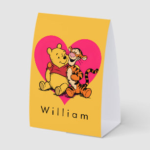 Sweet Winnie the Pooh & Tigger Paper Table Tent