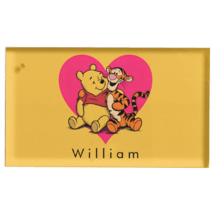 Sweet Winnie the Pooh & Tigger Place Card Holder
