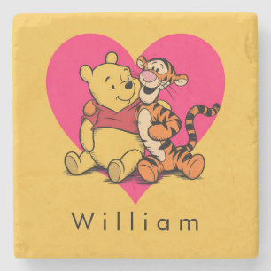 Sweet Winnie the Pooh & Tigger Stone Coaster