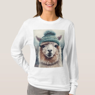 Sweet Winter Alpaca, custom T-Shirt
