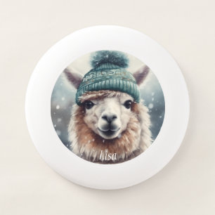 Sweet Winter Alpaca, custom Wham-O Frisbee