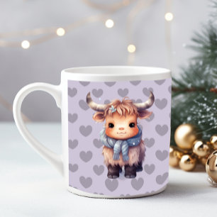 Sweet winter cow coffee mug