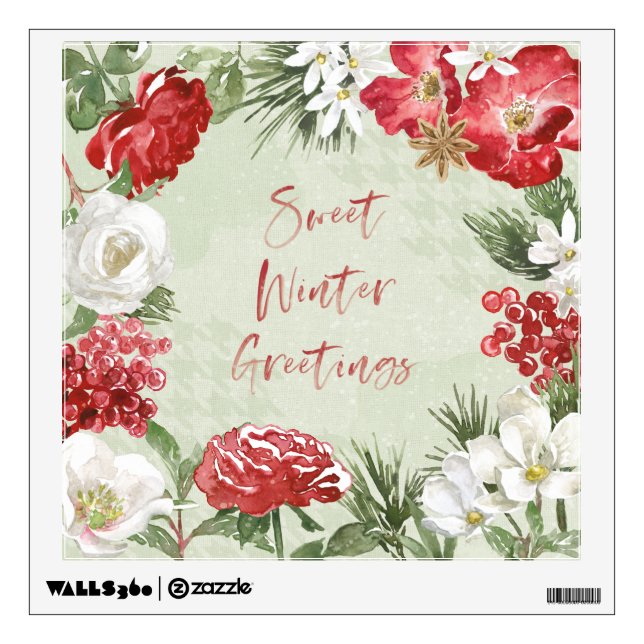 Sweet Winter Greetings Wall Decal (Front)