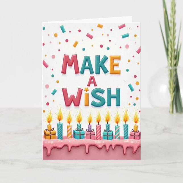 Sweet Wish Birthday Card (Front)