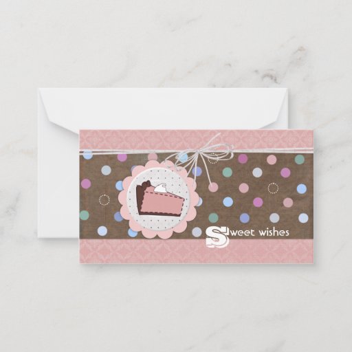 Customizable Sweet Wishes Business Cards