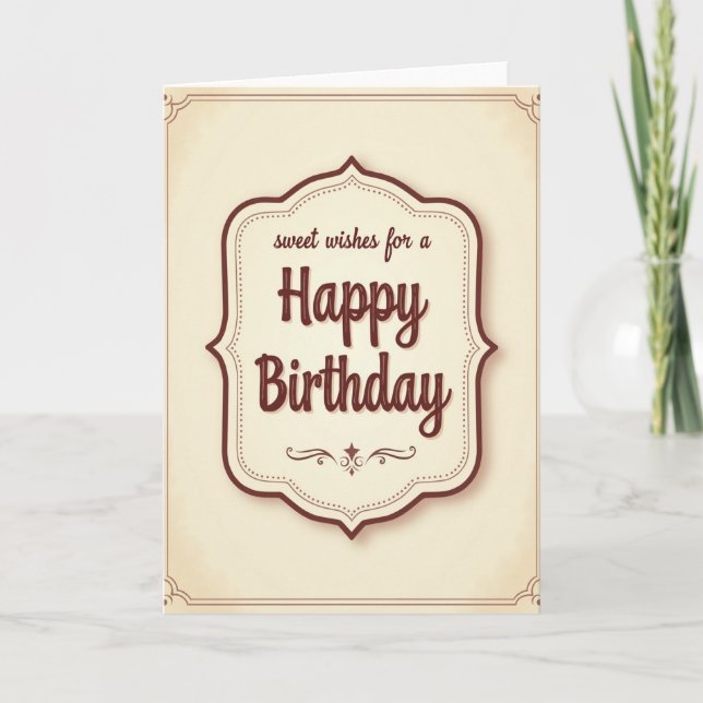 Sweet Wishes Crest Card (Front)