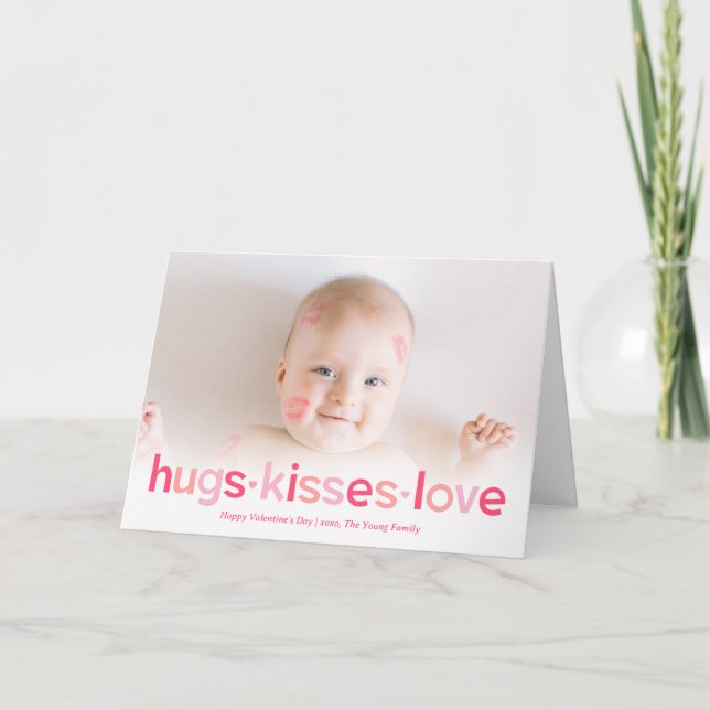 Sweet Wishes Editable Color Valentine's Day Card (Front)