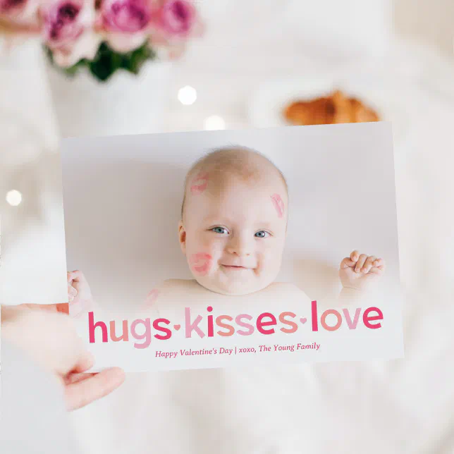 Sweet Wishes Editable Color Valentine's Day Card Zazzle