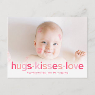 Sweet Wishes Editable Color Valentine's Postcard
