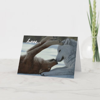 Sweet wolf card