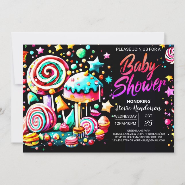 Sweet Wonderland Delight Baby Shower Invitation (Front)