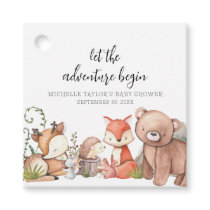 Sweet Woodland Animal Baby shower Favor Tags