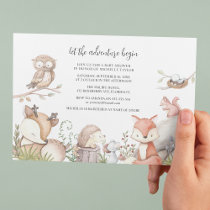 Sweet Woodland Animal Baby shower Invitation